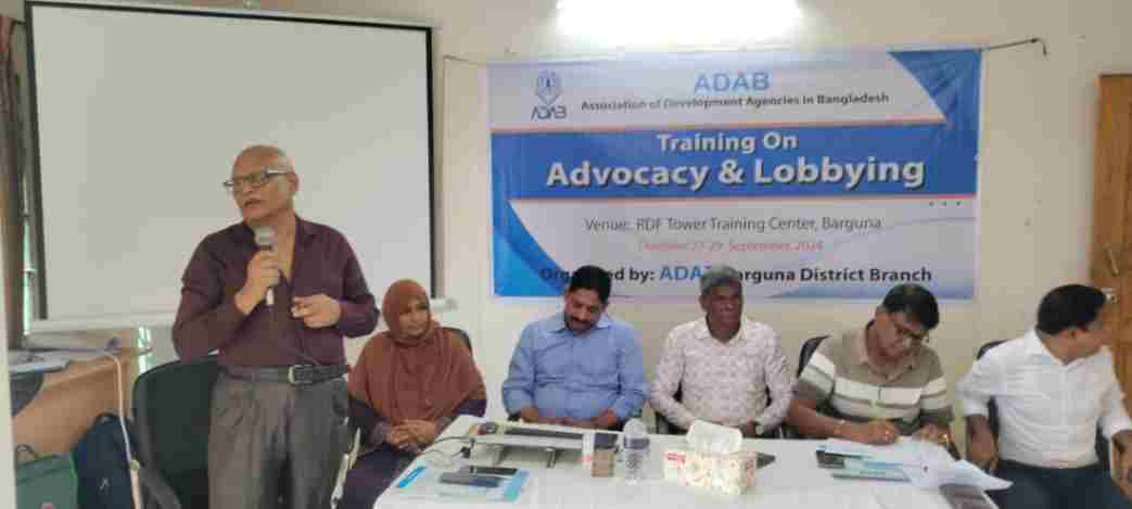 Participated in the ADAB Training on Advocacy & Lobbying